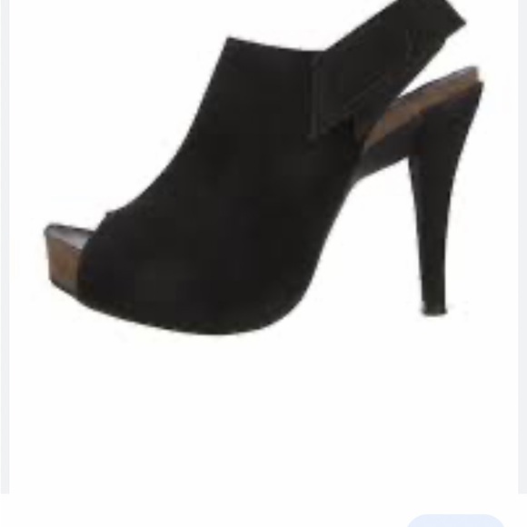 PEDRO GARCIA black open toe platform sling back stiletto sandals. 8.5 - Picture 5 of 8